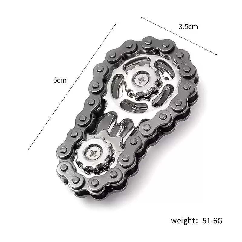 Metal Fidget Spinner Office Desk Toy Stress Relief Gears Hand Spinner for Adults Desk Decoration Home Decor Relieve Stress Relax