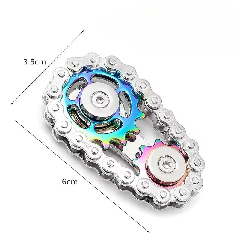 Metal Fidget Spinner Office Desk Toy Stress Relief Gears Hand Spinner for Adults Desk Decoration Home Decor Relieve Stress Relax