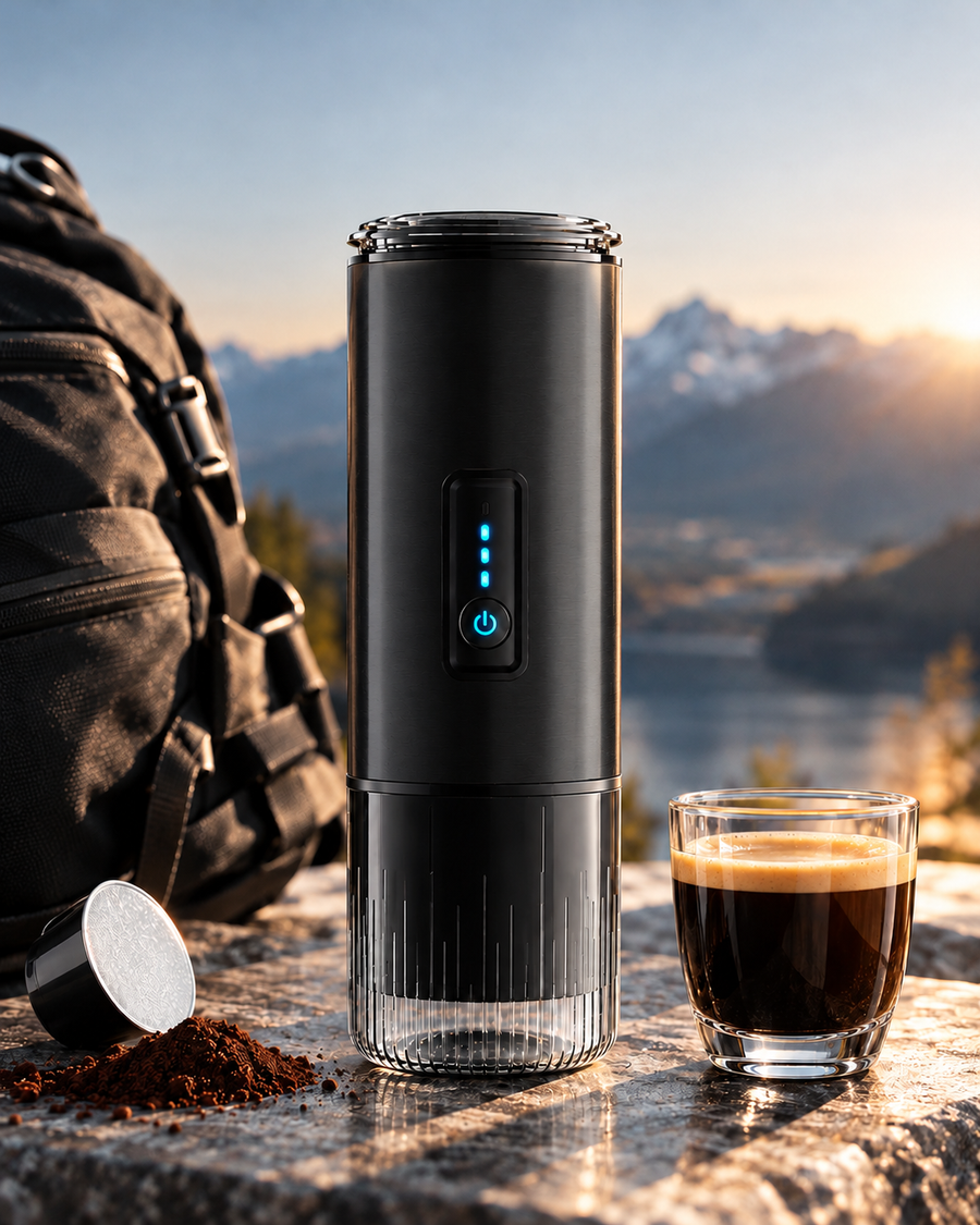 Cafetière portable coloris noir mat