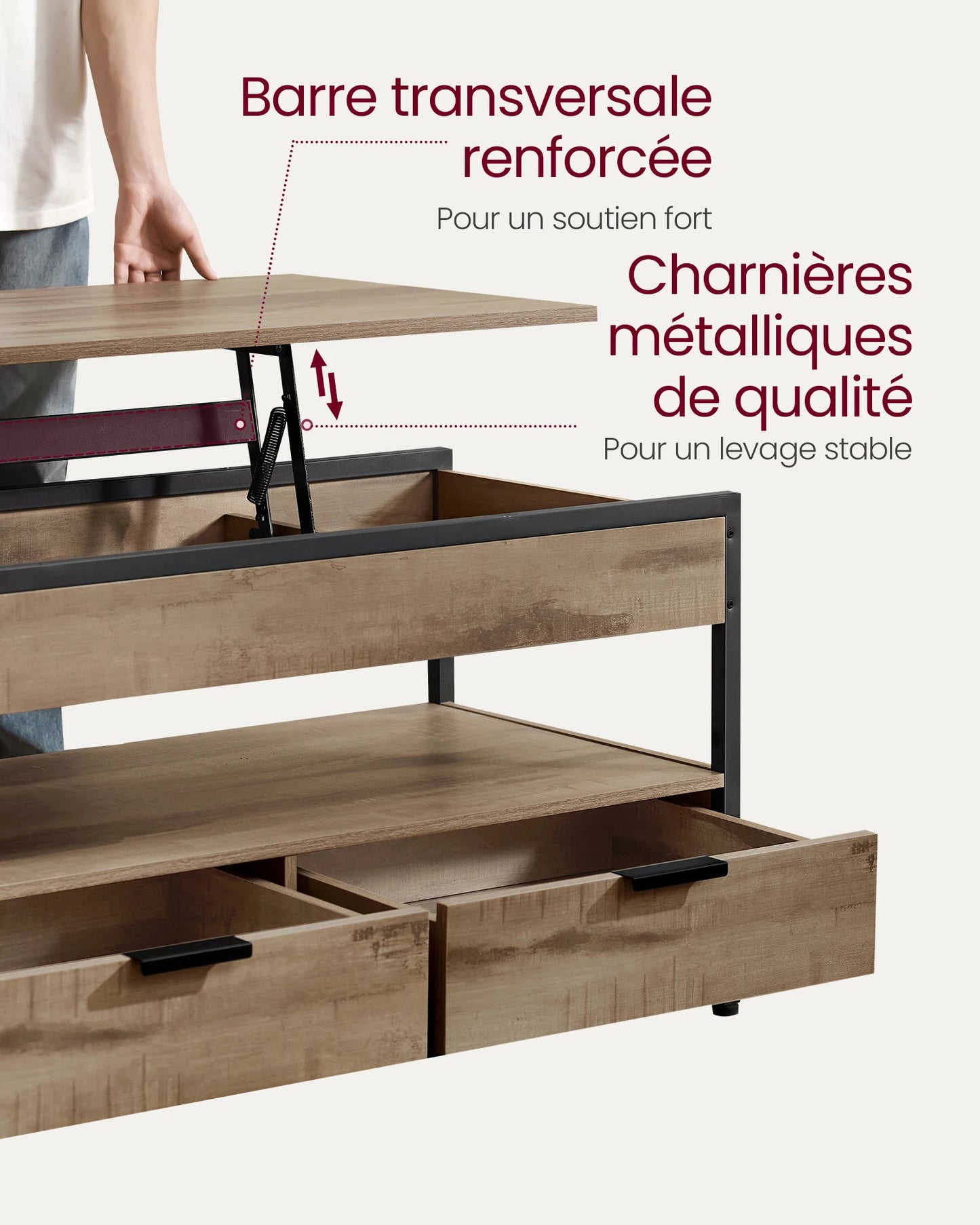 Table moderne relevable