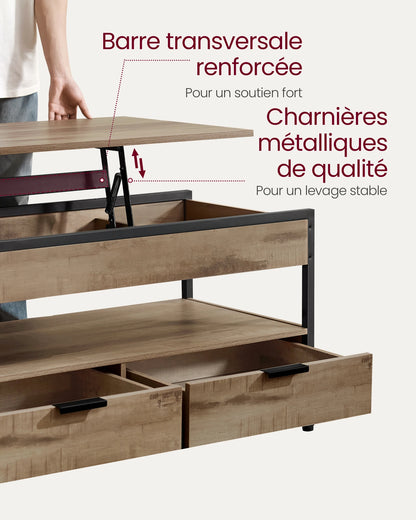 Table moderne relevable