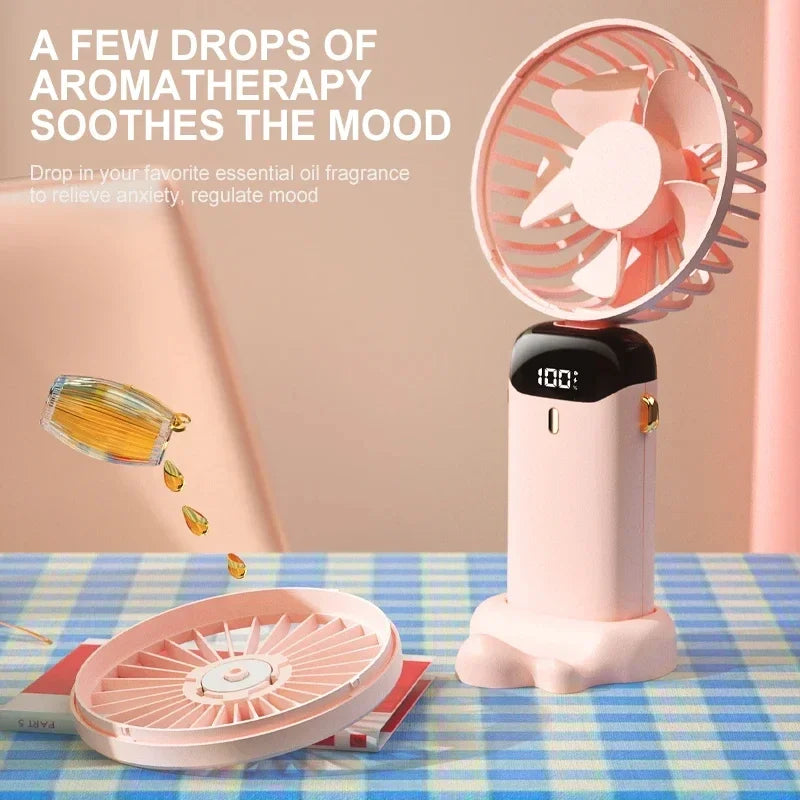 Ventilateur portable Rose