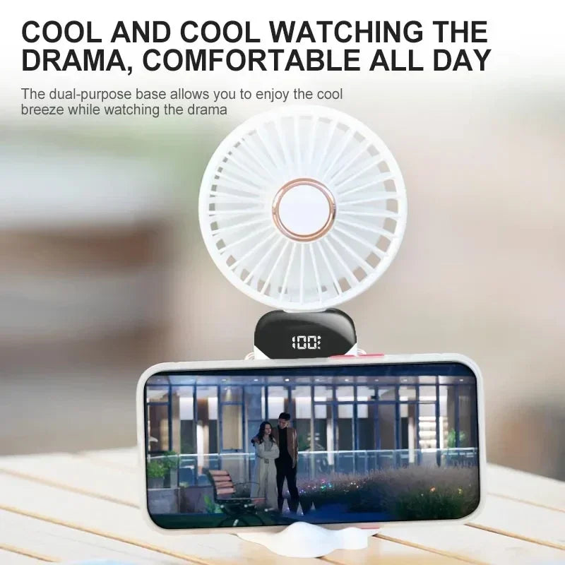Ventilateur portable Rose